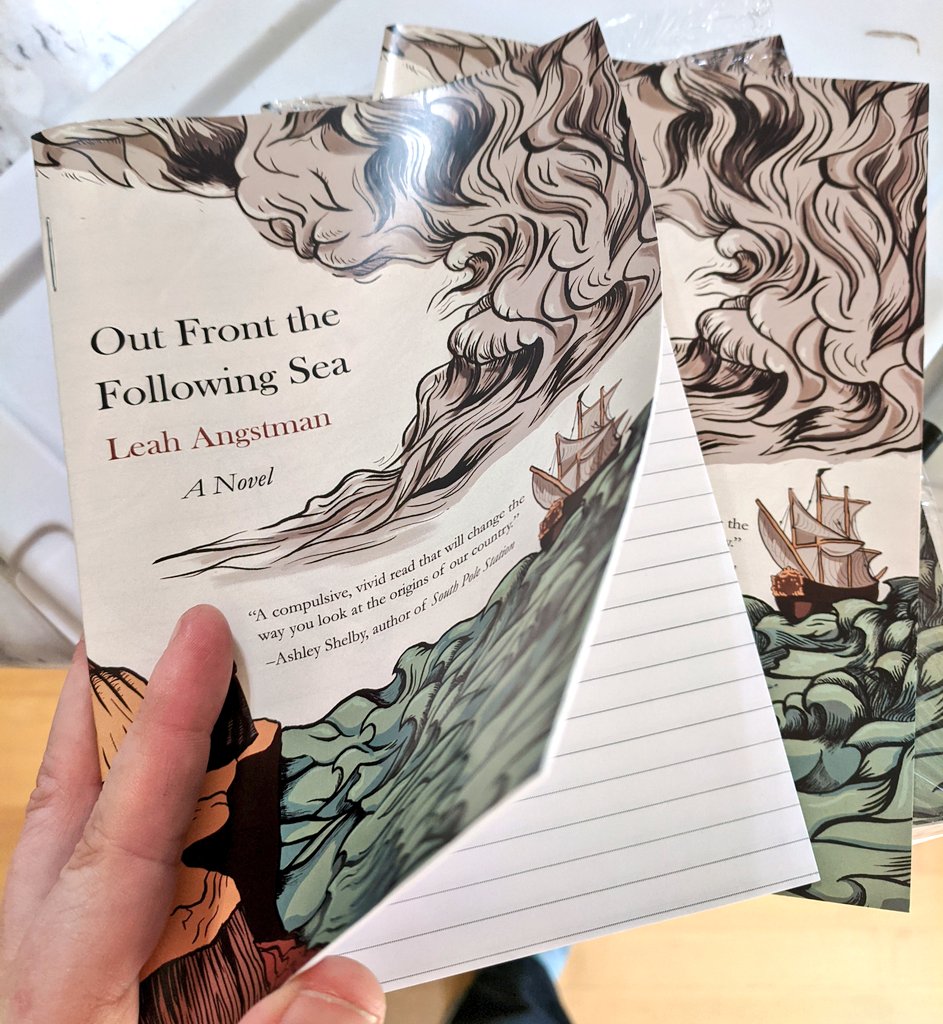 leahangstman's tweet photo. Notebooks are here! One free in your preorder prize pack if you order #FollowingSea by the end of July (and DM me your receipt)! https://t.co/tOZXLZ05qF https://t.co/VRhpYWPJJG