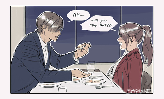 just one dinner. 