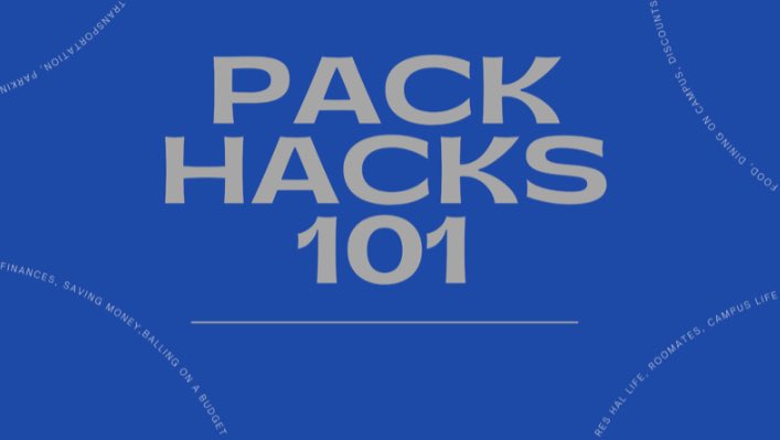 NVNewStudents's tweet photo. Please join us at 2:15 or 3:15 for the “Pack Hacks 101” “Shaping into the College Community” or “Keeping Your Cool” Workshops for some great information regarding the University! #PackHacks https://t.co/0GcFqNnCTE
