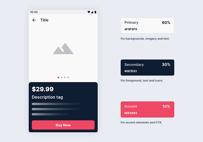 OloladeBello_'s tweet photo. Design Tip 💡

60-30-10 rule

This rule balance your color palettes in the right proportions 

Designs that follow these proportions are more pleasing to human eye 

💡60% primary color
💡30% Secondary color
💡10% Accent color

Check this out https://t.co/S6hJ5npiLk
