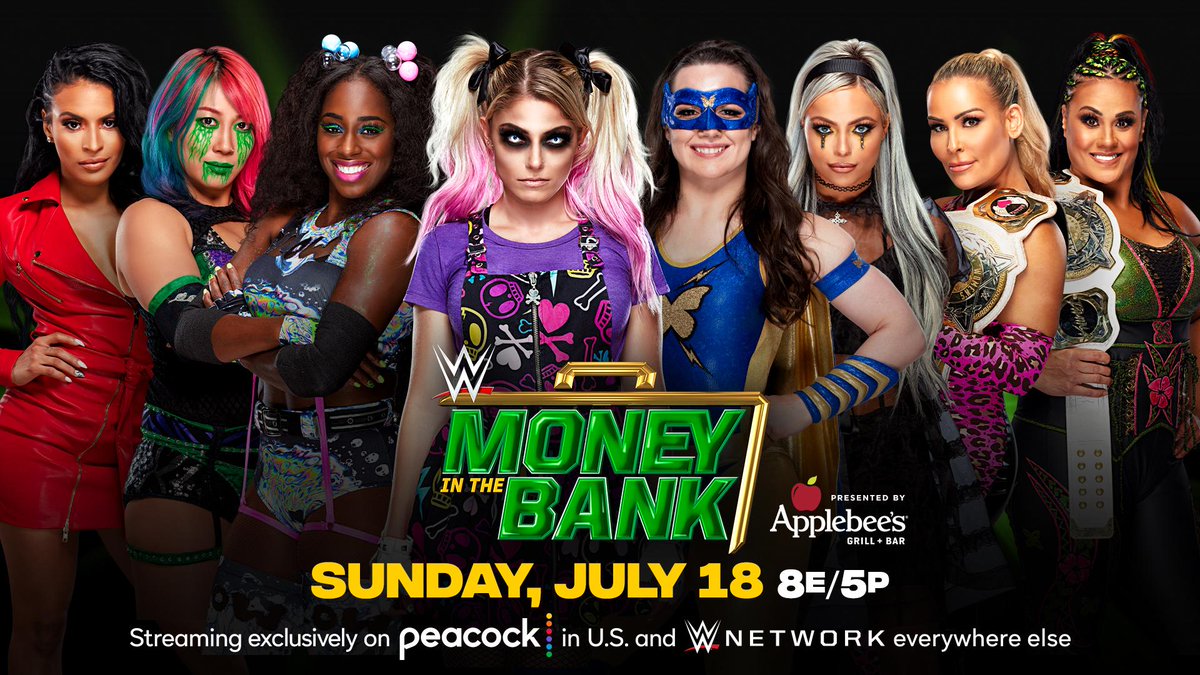 WWE's tweet image. The field for the #MITB Ladder Match is now set! WWE Women’s Tag Team Champion @TaminaSnuka will take part in the action this Sunday!

👉 ms.spr.ly/6019njZK1