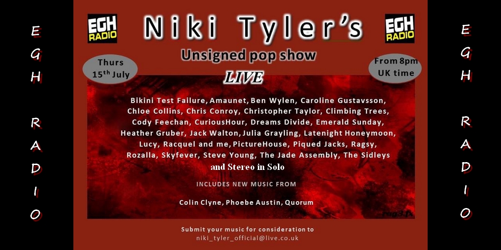 Stereo_in_Solo's tweet photo. @nikityler1 pop show @EGHRadio
https://t.co/DoxpWW1IDD
ft @Stereo_in_Solo
https://t.co/PTcuaWsxTy
@slangstaff @QuorumOfficial @thiswildlife @PhoebeAustin_ @TheBansheesUK #SplitTheDealer @kendallrucks @TobyAndPip @vibetankmusic20 #TrueLies @alicencircus @colinclyne #STARwave https://t.co/lidfh2O3os