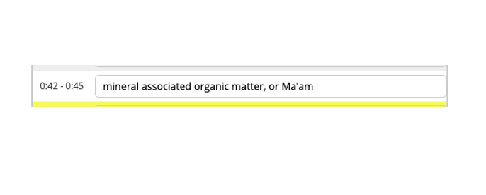 Yes Ma'am! #ESA2021's closed caption editor is calling me out for how I say MAOM...in a polite way.