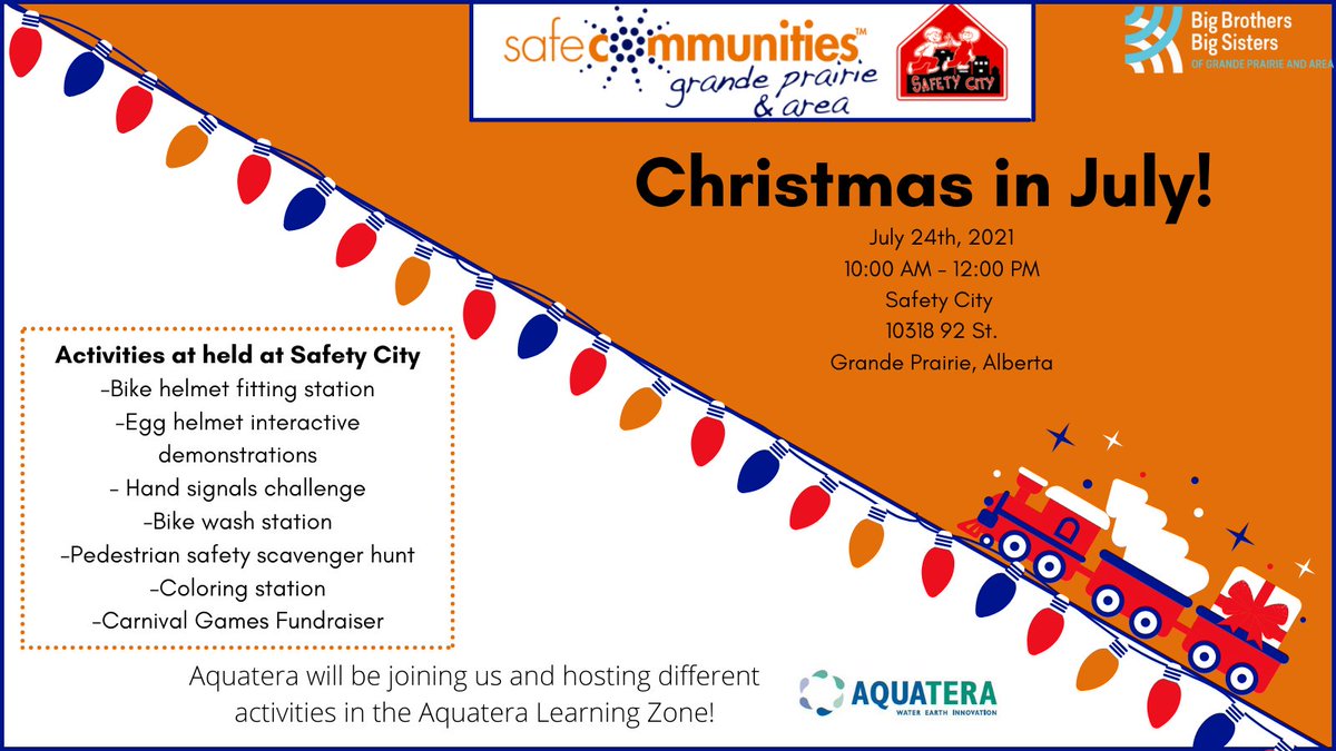 GPSafeCommunity's tweet image. We hope to see you next Saturday, July 24th 2021!
#christmas#july#fundraiser