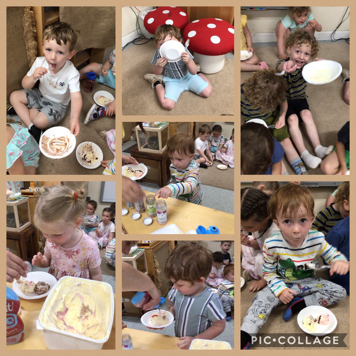 When we were dry and warmed up after our water day, what better thing to do than have ice cream in the sun. 🍨😋 ☀️ <a href="/cwmffrwdoer/">Cwmffrwdoer Primary</a> <a href="/SnookMrs/">Mrs Snook</a> <a href="/KT_Matthews/">Katy Matthews</a>