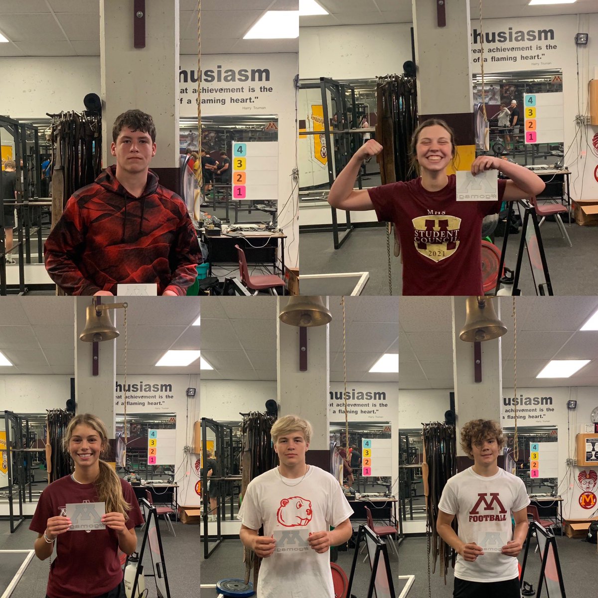 MagiMuscle's tweet photo. Magi Muscle Lifters of the Week ใฝ๏ธ๐ช๐ป
6:30 Group: Derrick Arrivett & Kinsey Fjeld
7:30 Group: Shelby Anderson
8:30 Group: Layton Ludwig & Adam Mrozik
9:30 Group: Eden Brooks & Ty Iverson
10:30 Group: Sophia VonBokern
#MagiMuscle #GoMagi https://t.co/mdPu65CVYF