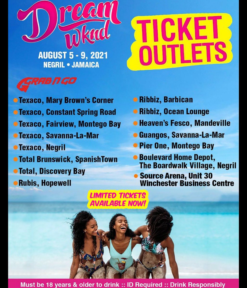 CONFIRMED‼️ August 5-9, 2021 in Negril Jamaica 🇯🇲 #dreamwknd #dreamweekend #dreamordie