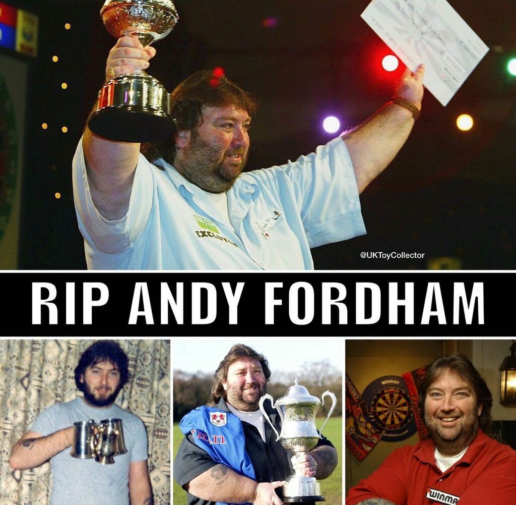 UKToyCollector's tweet photo. Very sad to hear that former BDO world darts champion #AndyFordham has died at the age of 59.
#RIPAndyFordham
Andy Fordham, nicknamed #TheViking won the tournament at the Lakeside 17 years ago, after four previous semi-final defeats.
A statement on th… https://t.co/LZO0NP2ny6 https://t.co/62eGQPVEri