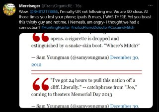Iamsaid_I's tweet photo. Tore Says +
HUnter is #NotSoPierreDelecto Hunter Biden's secret account FOLLOWS MIKE PENCE. #PAYATTN https://t.co/IPxuh5DCaV