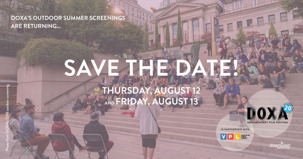 💥ATTN💥 We're excited to announce that DOXA's Outdoor Summer Screenings are returning this year! Final details are TBD, but mark your calendars for Aug. 12 &amp; Aug. 13 — you won't want to miss DOXA cinema en plein air. 📽️🌿 More info to come!