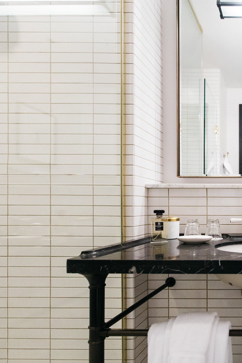 Never underestimate a bathroom because sometimes, it's so much more. It's a place of reflection and self-care rituals; a place to reset and refresh and step into the world with your best foot forward. #RefineryHotel