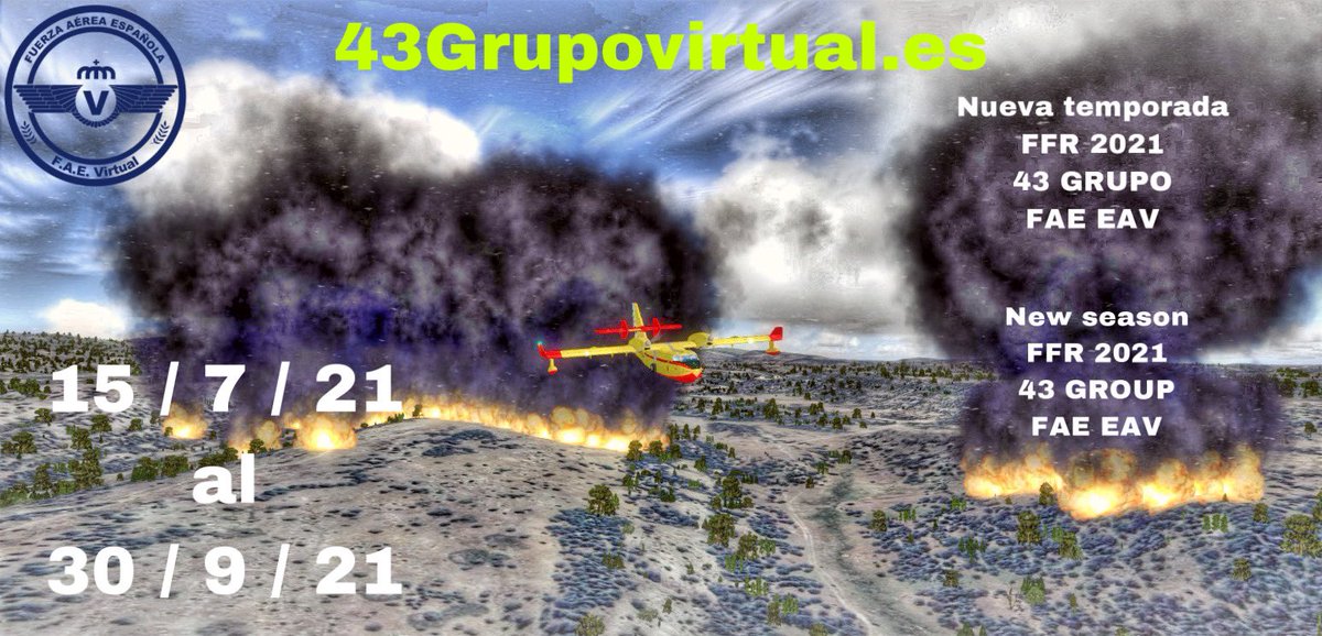 Damos #inicio a otra #nueva #temporada FFR 21’ del @43Grupo_VA en la @fuerzaeraEAV !! 12 #operativos donde pondremos a #prueba las habilidades de nuestros #Corsarios y de los #pilotos invitados a la nueva #campaña !! Más #info en 43grupovirtual.es