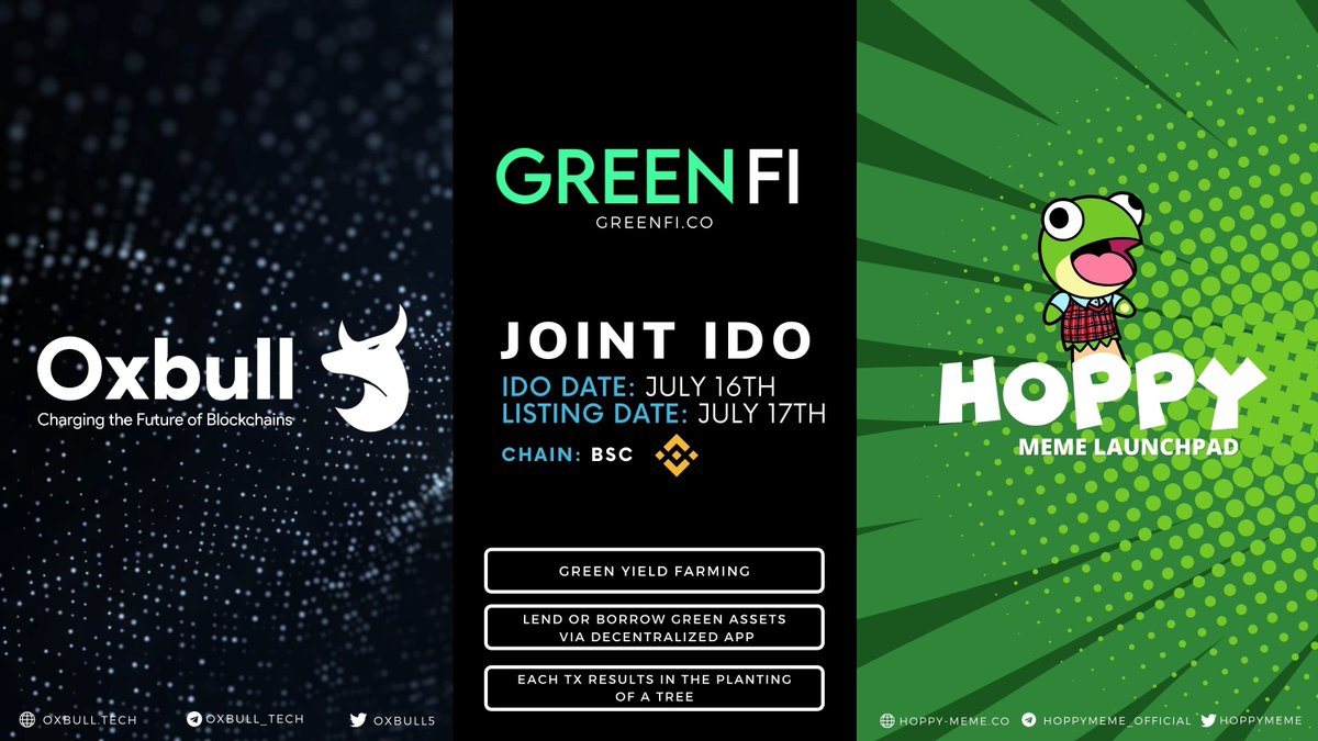 Our next IDO: GreenFi

Let's join the tg group: t.me/GreenFiChat

Tier 3 form: forms.gle/2CCPr3cq5yg13R…

95k starting mcap.