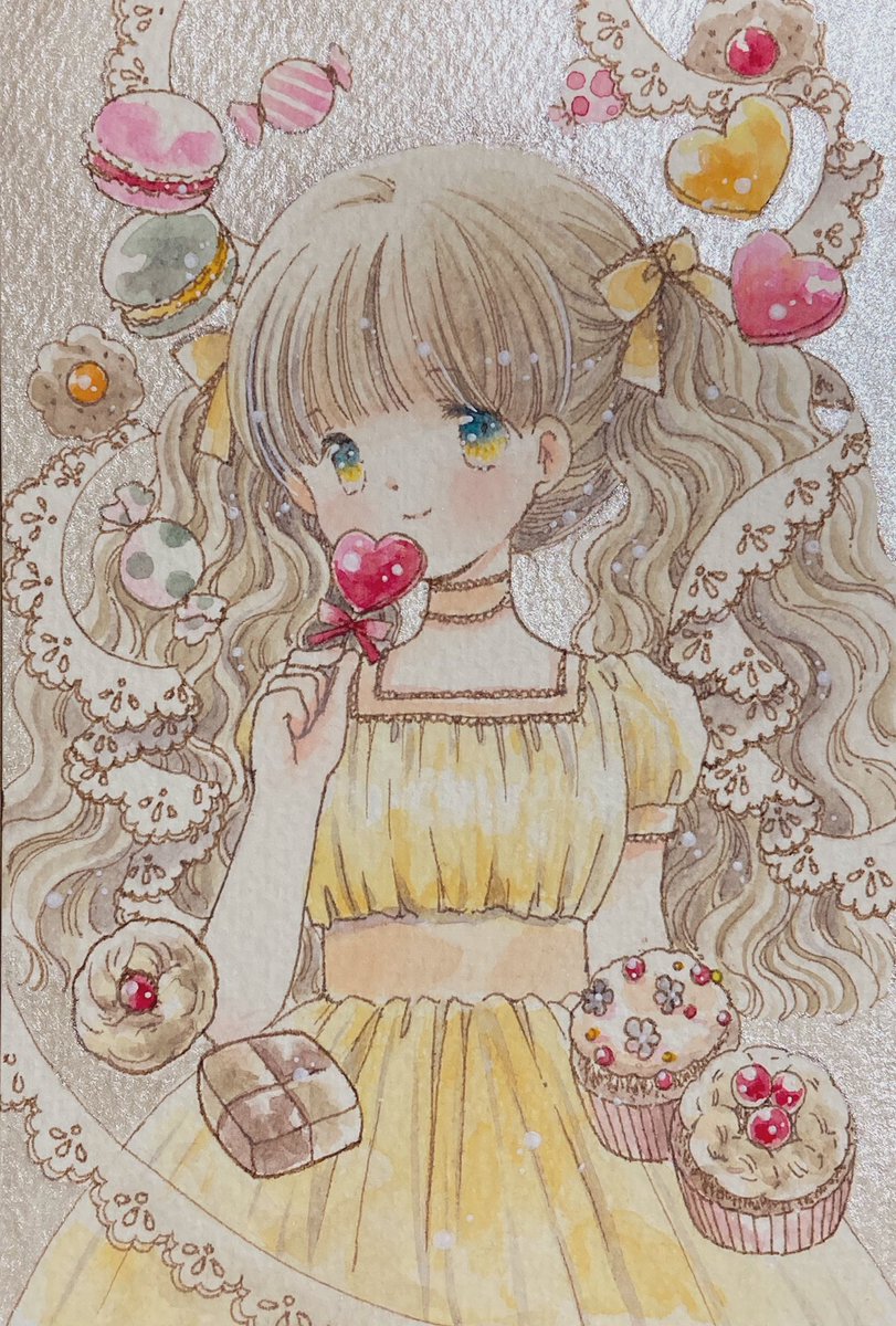 「水彩が好きです。

#一次創作絵師拡散フェス01 」|神谷かおり🌸ドローイングモール🌸羽根としっぽ展🌸アリス展🌸コミティアのイラスト