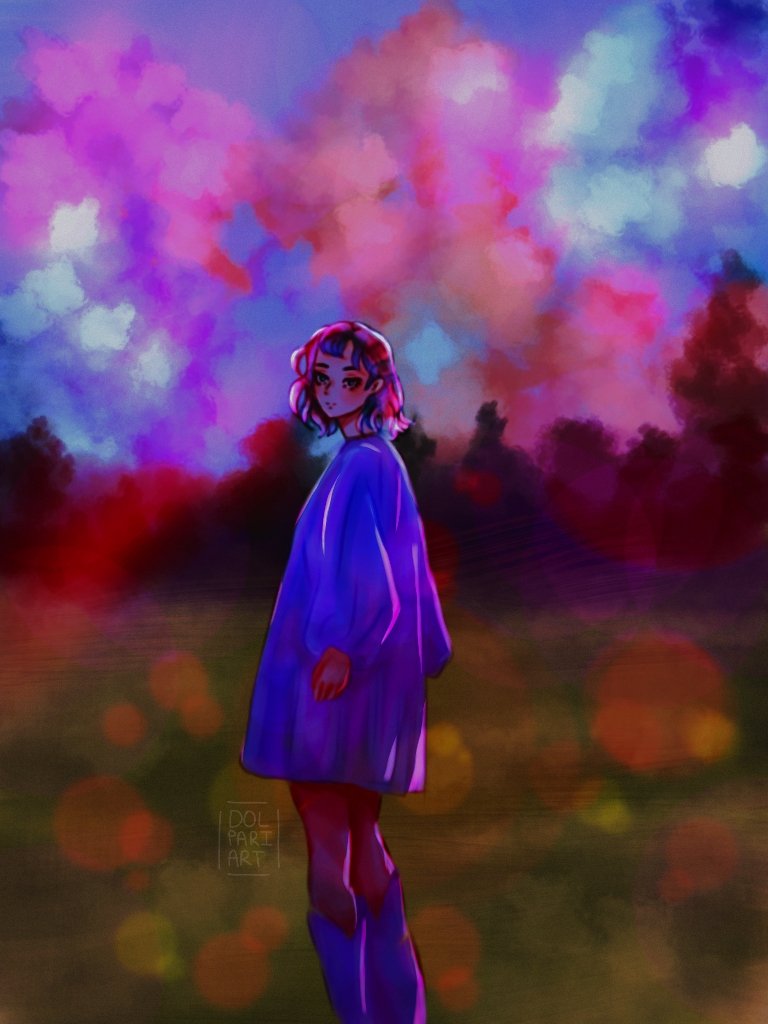 dolpariart's tweet photo. I wanted to do this as sketch vs final but lmao this peice of art just not support its sketch vrsn🌚✨😭 https://t.co/veptFQ6vcL
