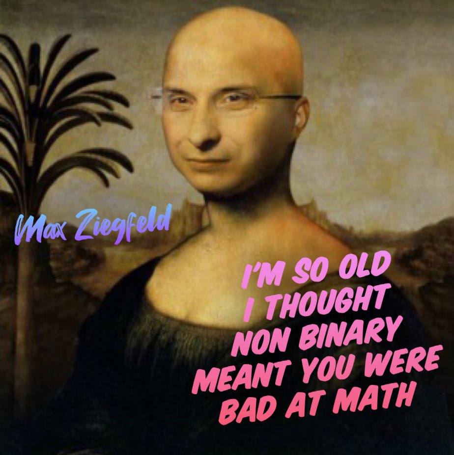 #NonBinaryAwarenessWeek #NonBinaryDay #LGBTQ #gaycomedian #monalisa #NonbinaryCreators #gay #jokes