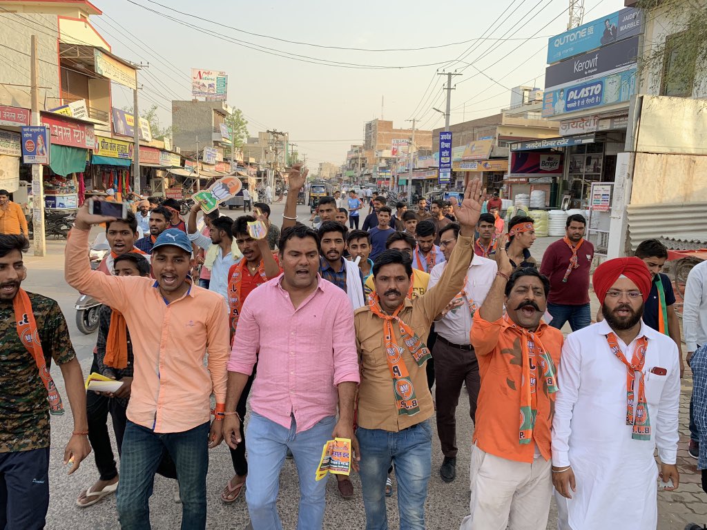 PARSARAMKHIMSAR's tweet photo. माननीय नोखा विधायक बिहारीलालजी बिशनोई जी के सम्मान में,युवा मोर्चा मैदान में #WewithBiharilalBishnoi @BJP4Rajasthan @AmitShah @JS_Bishnoi @DrSatishPoonia @p_sahibsingh @VasundharaBJP @Rajendra4BJP @myogiadityanath @RituGup2425 @ashokgehlot51 @narendramodi https://t.co/3xbYQLs0hS