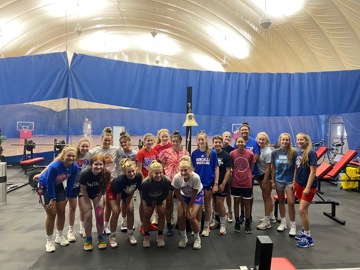 RHS_Athletics's tweet photo. Great to be back together this summer. Final full team workout of the season before we start living in the weight room on August 11th and soccer begins their season! #ringthatbell #maxouts @Roncalli_GBB @RoncalliGrlsSoc https://t.co/FSwFNztsra