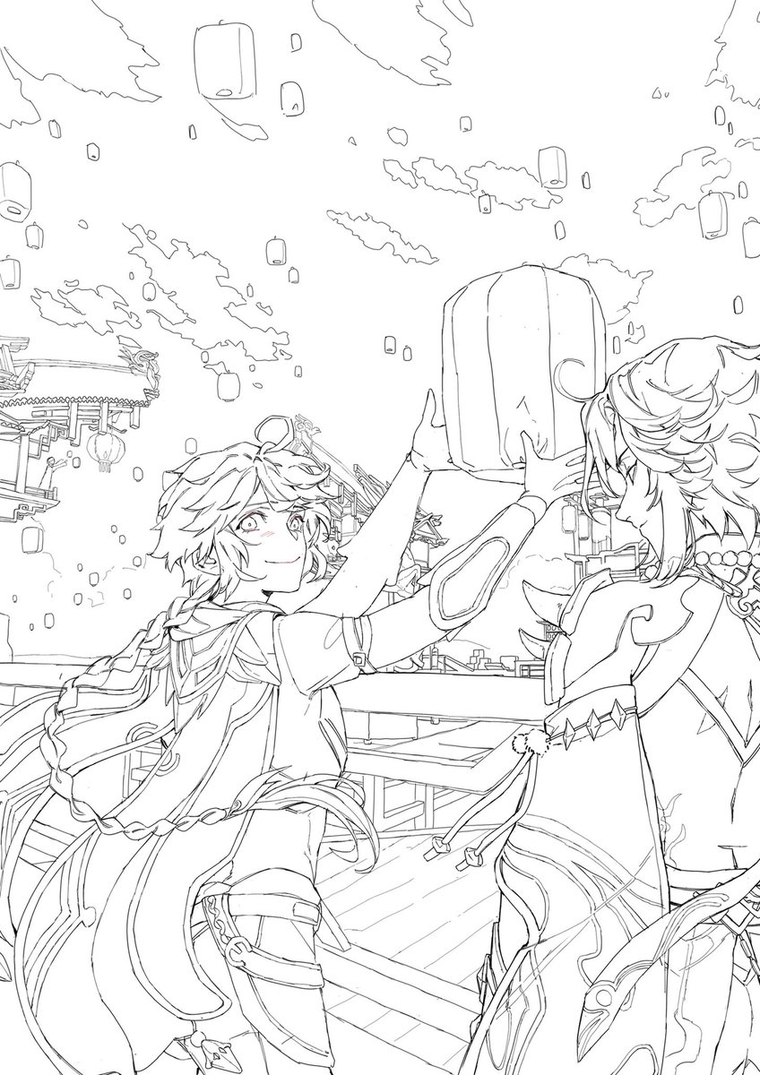 The line art made me cry all Lunar New Year…. 
