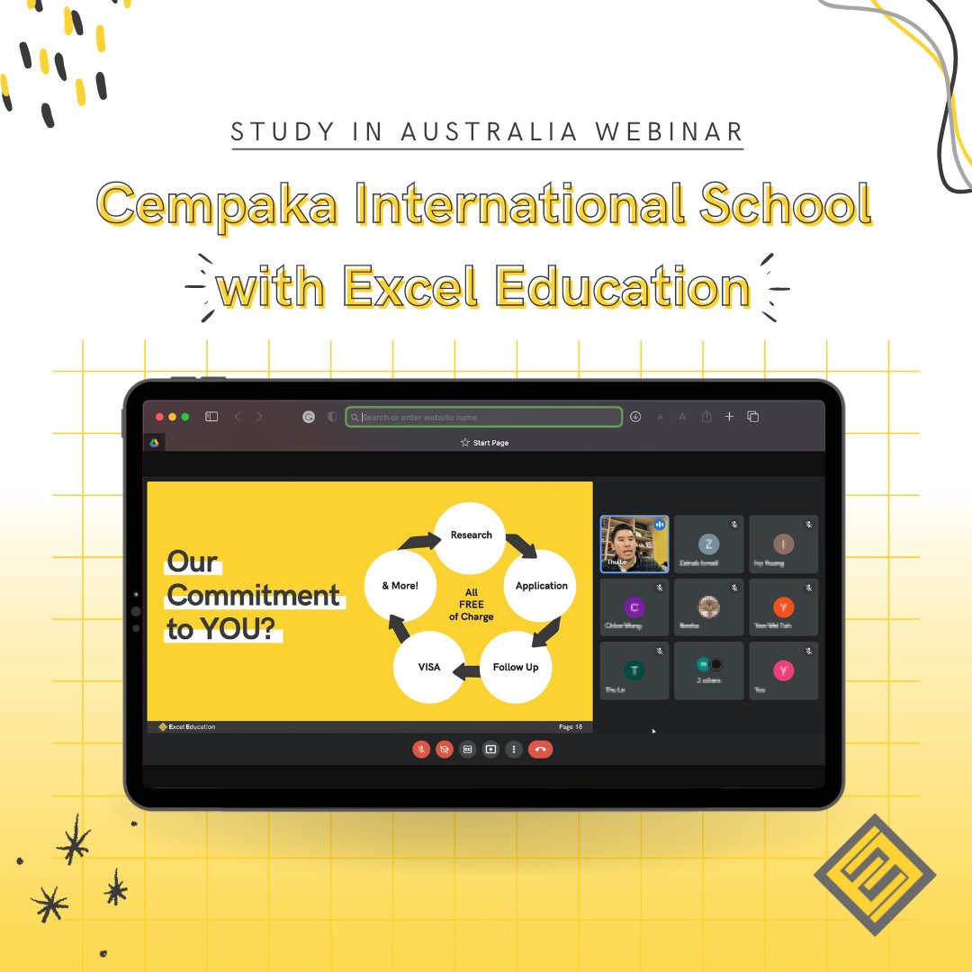 _ExcelEducation's tweet image. Last week we hosted a webinar with students from 𝐂𝐞𝐦𝐩𝐚𝐤𝐚 𝐈𝐧𝐭𝐞𝐫𝐧𝐚𝐭𝐢𝐨𝐧𝐚𝐥 𝐒𝐜𝐡𝐨𝐨𝐥 to discuss studying in Australia!

If you have any questions or concerns about your higher studies, check out the link in our bio for some helpful articles! 😀

#ExcelEducation