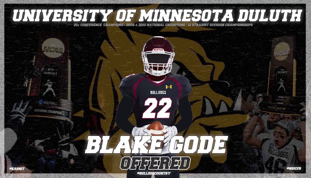 Congrats to <a href="/blake_gode/">Blake Gode</a> on receiving an official offer from <a href="/UMD_Football/">UMD Football</a>! 

#NorthOrNone // #SweepTheShed