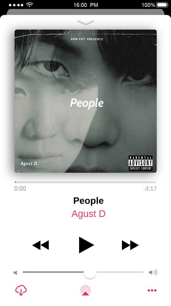 [#Hasen]

Llevo ya unos días encantado con esta canción, sin duda se puede considerar un poco de aire para la industria.
Gracias por regalarnos People (사람) en un momento así.
 #PeoplebyAgust