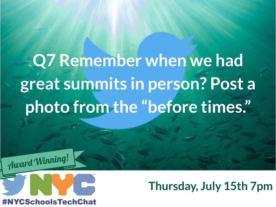 eileen_lennon's tweet image. Q7 Remember when we had great summits in person? Post a photo from the “before times.”  #NYCSchoolsTechChat