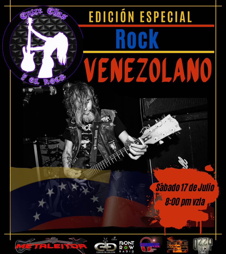 Sintoniza tu programa radial favorito #entreellasyelrockradio el día sábado 17/07/2021 a las 8:00 PM a través de Radio Metaleitor 🤘 ESPECIAL BANDAS VENEZOLANAS 👏 
Conducción: <a href="/eu_gothix/">Eucarina Marval</a> 
Arte y Diseño: Artemisa Producciones.