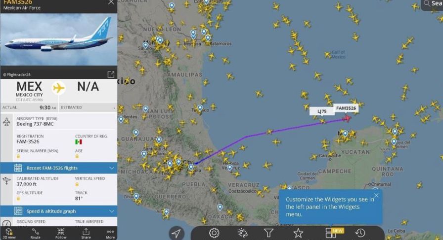 lopezdoriga's tweet photo. Un Boeing 737 de la Fuerza Aérea Mexicana aterrizó este jueves en La Habana, Cuba (vía @SkystoreMx ) https://t.co/97LVddk5Jr https://t.co/tT8aXsXrkr
