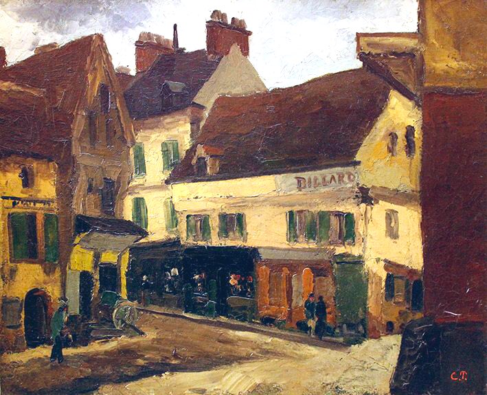 Camille Pissarro
Une place à la Roche-Guyon (1867)