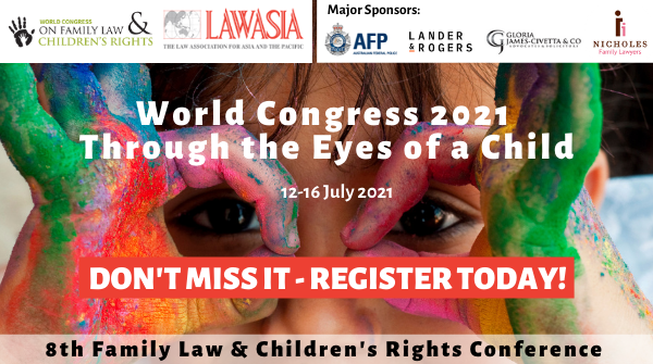 Today is Day 5 of the <a href="/WCFLCR/">World Congress on Family Law & Children's Rights</a> 8th Family Law &amp; Children’s Rights Conference - a major international event bringing together experts to discuss the latest in #familylaw

To view the conference program: bit.ly/2VeaQIZ

To register: bit.ly/3dTKZMO

#auslaw