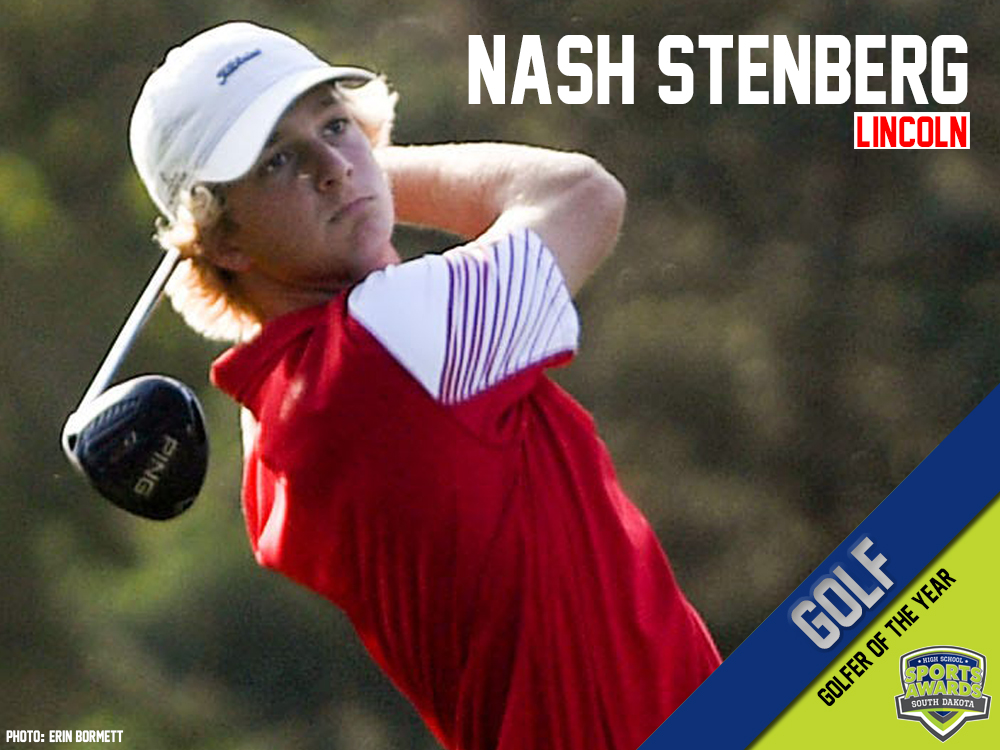 ArgusSports's tweet photo. Congratulations to @LHSPatriotGolf's 𝗡𝗮𝘀𝗵 𝗦𝘁𝗲𝗻𝗯𝗲𝗿𝗴 (@Nashstenberg), the 2020-21 Boys Golfer of the Year! #SouthDakotaHSSA 🔗: https://t.co/arQWUJpv63 https://t.co/qi1EYbpmZT