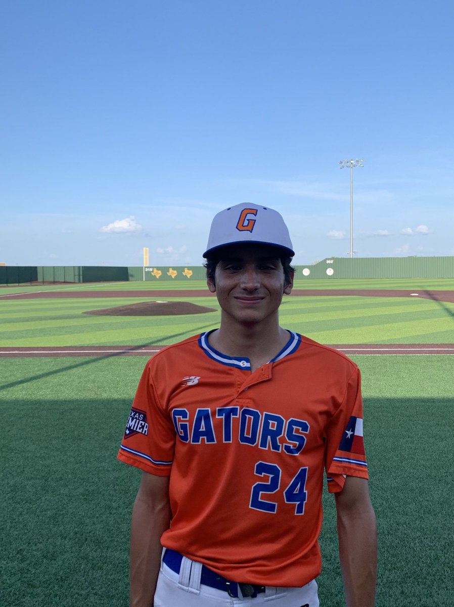 PBRTX_Scouting's tweet photo. FINAL:
Waco Storm Mets-6
Gators Chelakis-11
GAPT PBR PoG:
#24 Caleb Bustillos pitched 2 innings with 2K, 1H, 0ER. Also went 1-1 with a triple and a BB.
Gators Chelakis
Burleson HS
2023
@GAPTTournaments @FWGatorball
#gapttournaments #cleburnehs https://t.co/uFDmEojqJK