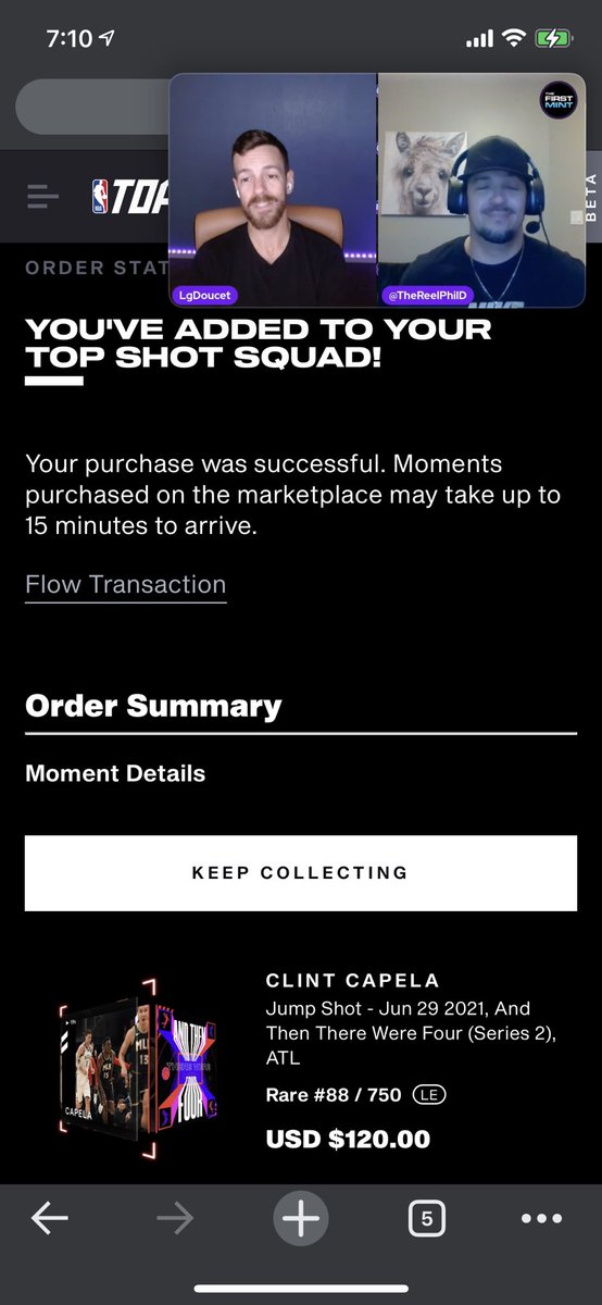 jtgarza3's tweet photo. Who else likes to watch @TheFirstMint and buy some @nbatopshot moments! #NbaTopShot #TheFirstMint https://t.co/VV9Cx7rE4j