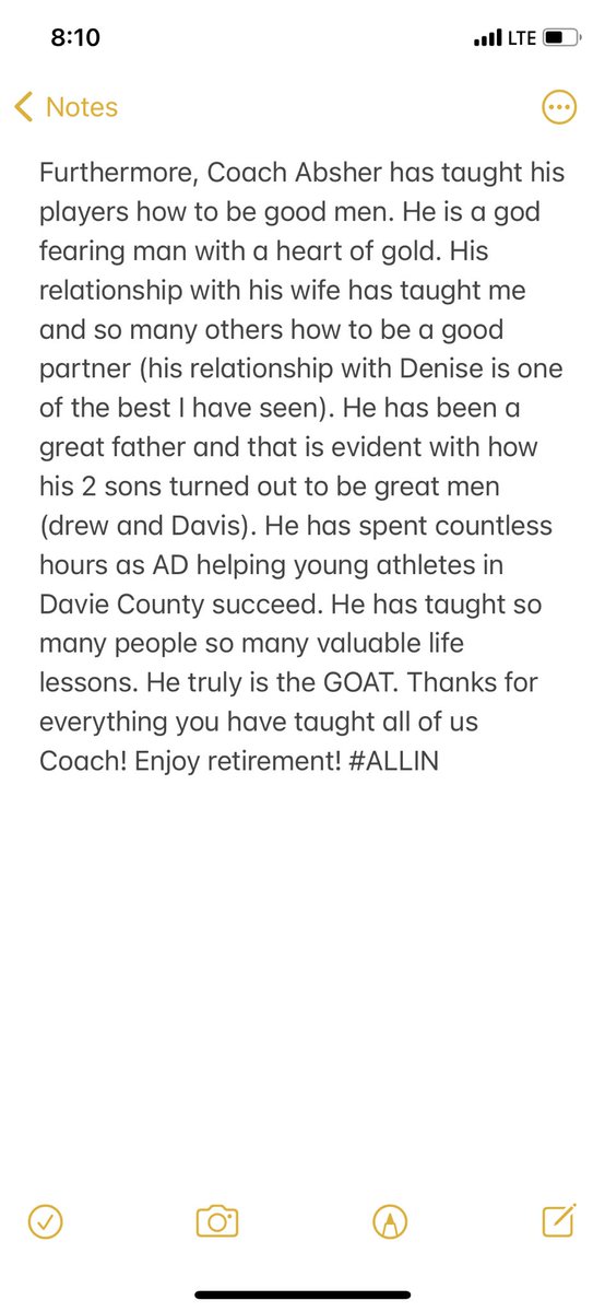 Thanks Coach Absher 🐐‼️‼️