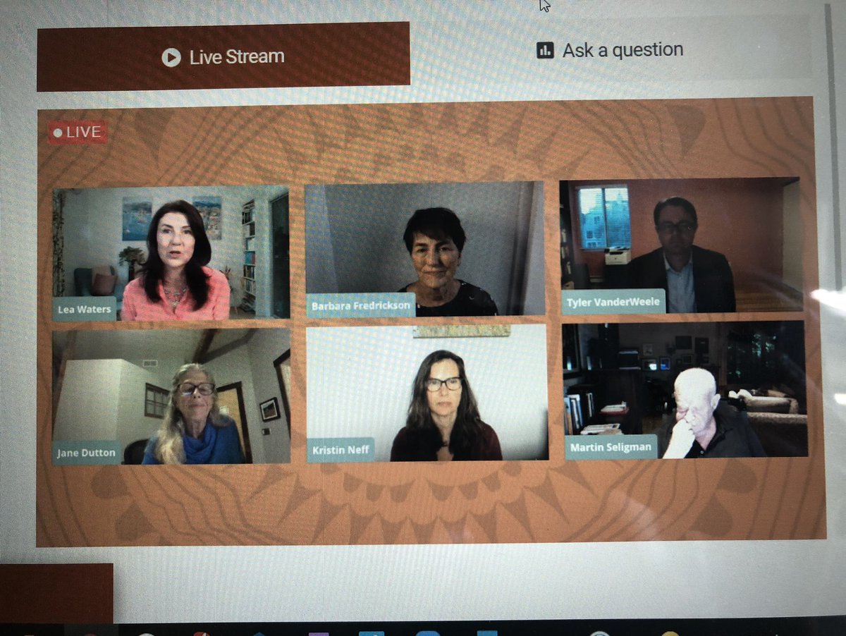 Kicking off #ippa2021 with <a href="/HQCJane/">Jane Dutton</a> <a href="/ProfLeaWaters/">Lea Waters AM, PhD</a> <a href="/self_compassion/">Dr Kristin Neff</a> <a href="/BarbaraFred74/">Barbara Fredrickson</a> <a href="/martinseligman/">happier.com</a>. Thanks for the thoughts on the role of PosPsych in pandemic times.