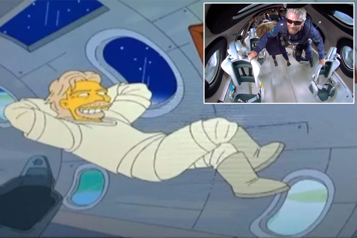 'The Simpsons' credited with Richard Branson space flight prediction