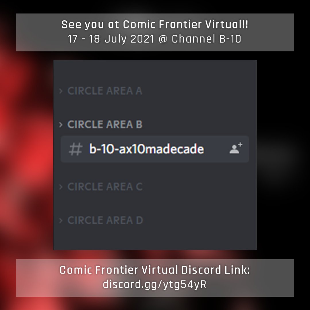 Hello!
We are announcing our catalogue for Comic Frontier Virtual event that will be held on 17-18 July 2021!
See you on the event!!!

CFV Discord Link: discord.com/invite/ytg54yR