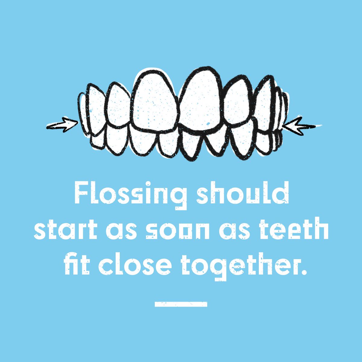 FamilyDentistUT's tweet image. Wonder when it’s a good time to start flossing your child's teeth? When their teeth start to fit close together!

 #flossing #PediatricDentist #TeethTip
