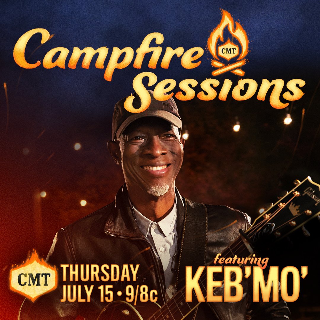 CMT's tweet image. It&apos;s about that time ⏰ 

@kebmomusic&apos;s powerful #CMTCampfireSessions episode is on #CMT NOW!