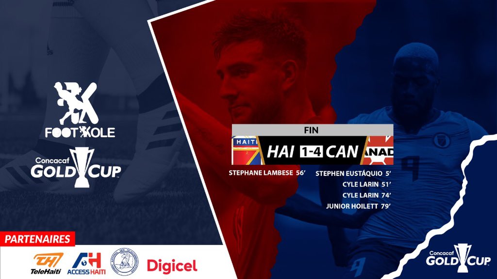 LuthersonLeon's tweet photo. Match fini
Ayiti 1️⃣-4️⃣Kanada
#FOOTBALL #FOOTKOLE #GoldCup21 #HAICAN #grenadier https://t.co/qvHvh6zfSb