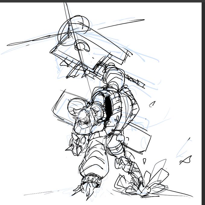 syoya子Skebのラフ 