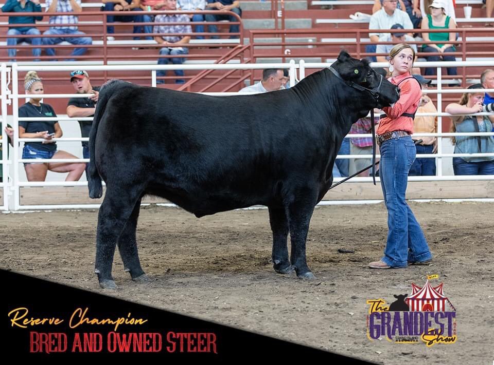 Congratulations to Kerrigan and the Mobley family on their unbelievable day!  This steer’s dam is BRF Erica C511 “Abby”. So blessed to have families and partners that work so hard. #hardworkpaysoffs