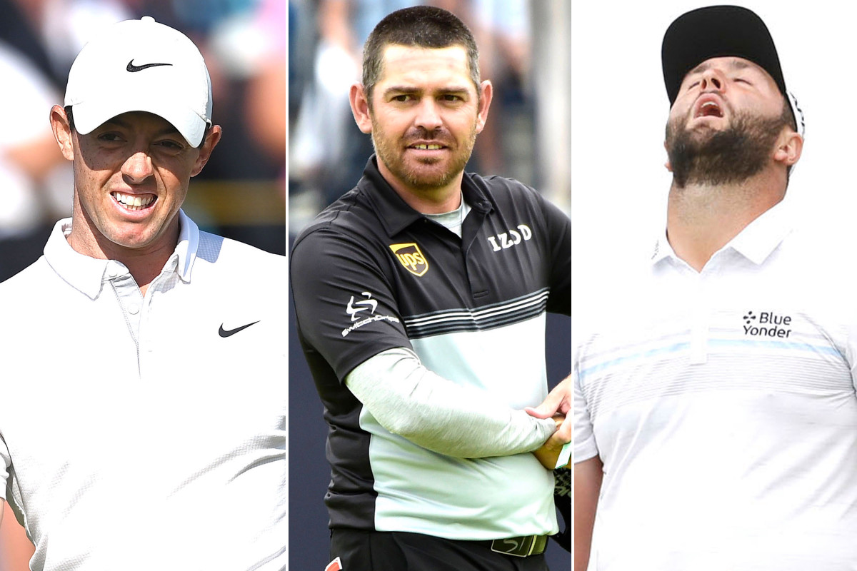 Big names scuffle as Louis Oosthuizen grabs first round British Open lead