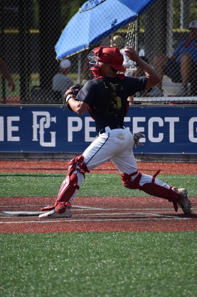 DLopacki's tweet photo. From catching 6 innings to closing pitching.  Nothing this young man can’t do. Next step on the horizon with no limit.  @HunterLopacki @BamaStateBB https://t.co/tAZTGP4o7w