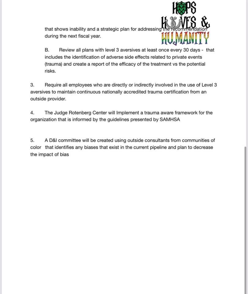 We’ve sent an open letter as BCBA’s to the Judge Rotenberg Center. 
We ask others to join! 

#StopTheShock #jrc #bcba #aba #commitedactions #valuedriven