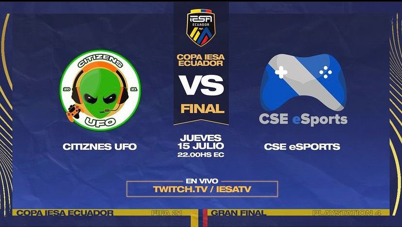 ¡Gran Final!

Nuestro equipo de Clubes Pro alcanzó la final en la Copa @iesafifaec y se enfrentará esta noche a #citizens 

¡Vamos Emelec!
