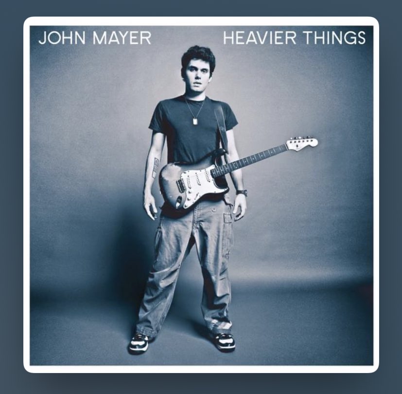 debbietoo's tweet photo. Still the best @JohnMayer album imo. #HeavierThings https://t.co/xrrRNRoPiX
