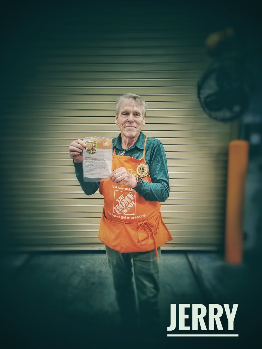 Congratulations 👏 to Jerry 
#allLynn #THD4233 #THD #homedepot