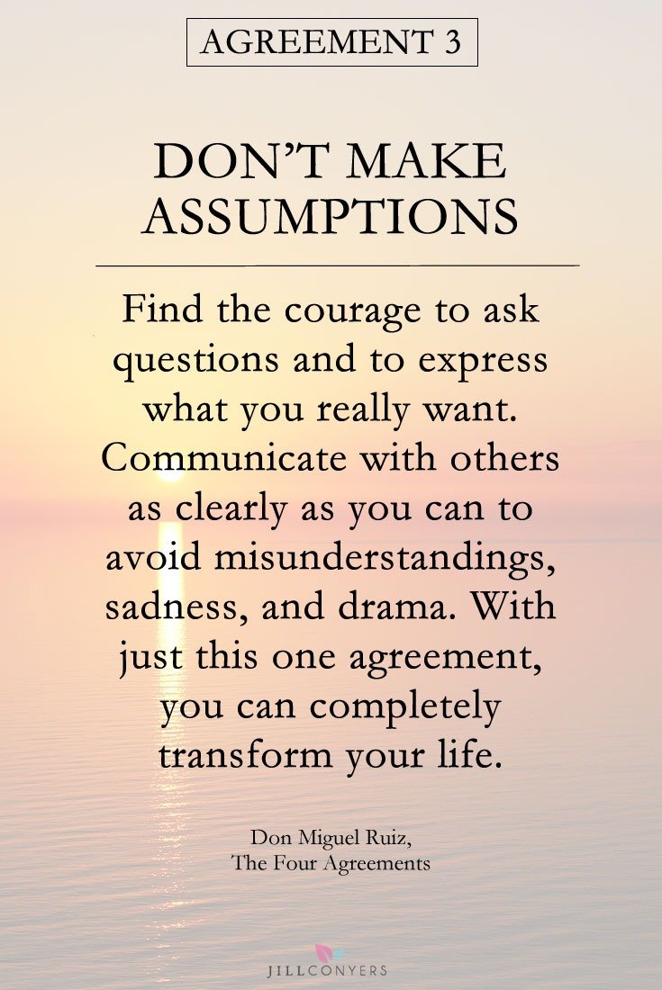 saweraindia's tweet image. Don&apos;t make assumptions. Ask questions to avoid misunderstanding and TRANSFORM your life!!
Agreement 3 of 4 agreements!!